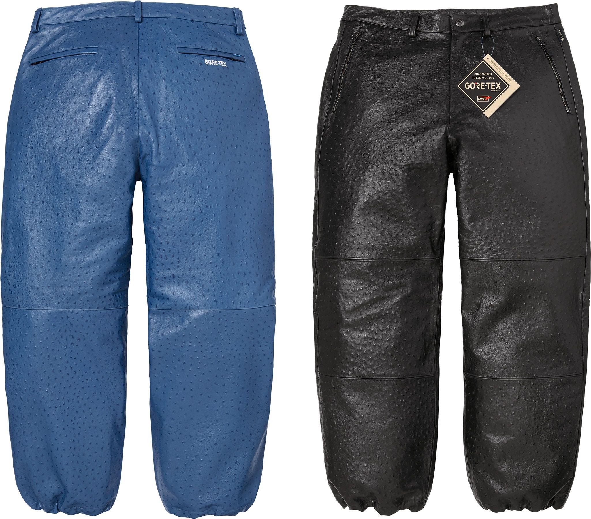 GORE-TEX Ostrich Embossed Leather Pant